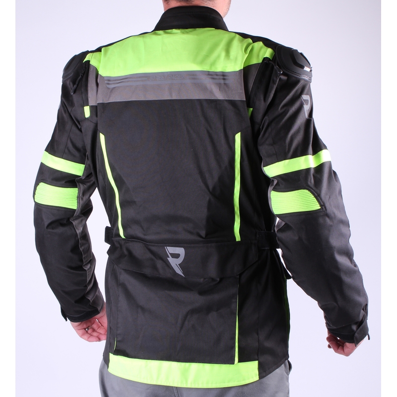 Geacă moto Street Racer Blow negru-galben fluorescent lichidare