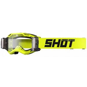 Ochelari de motocross Shot Assault 2.0 Solid Roll-Off galben fluo