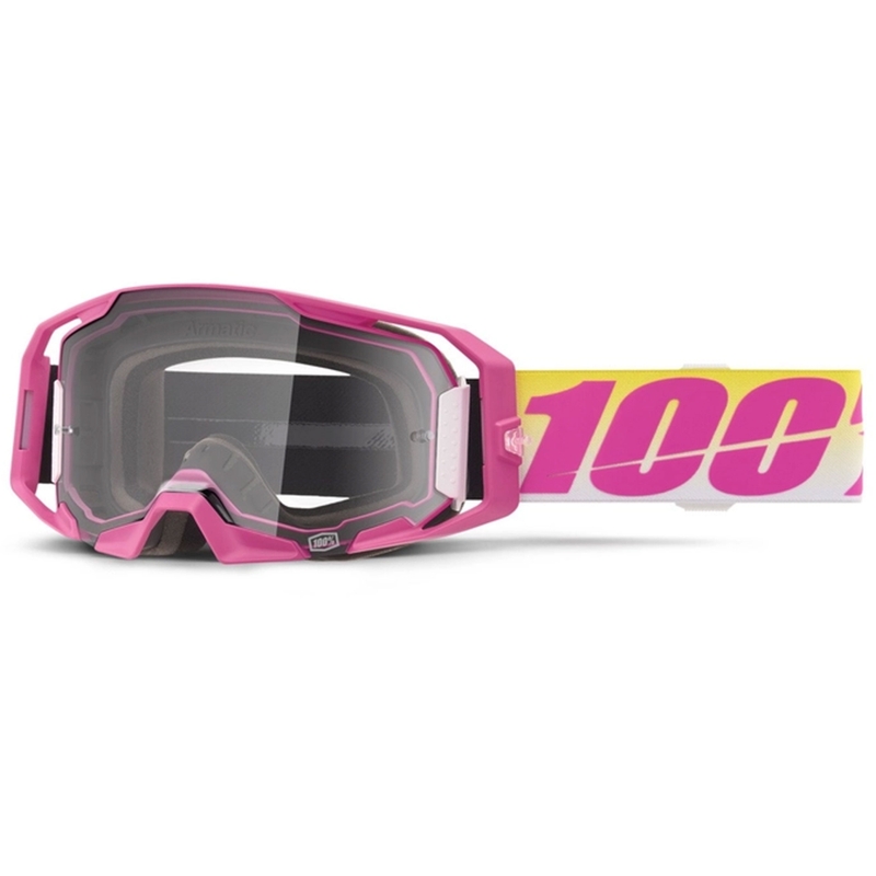 Ochelari de motocross 100% ARmatic Sellars cu plexiglas transparent