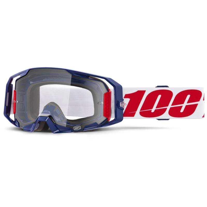 Ochelari de motocross 100% ARmatic Mach Z cu plexiglas transparent