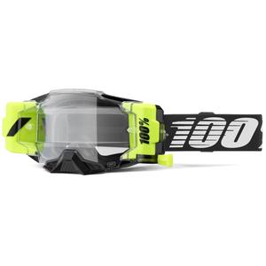 Ochelari de motocross 100% - SUA Armega Forecast Black (Sticlă transparentă)