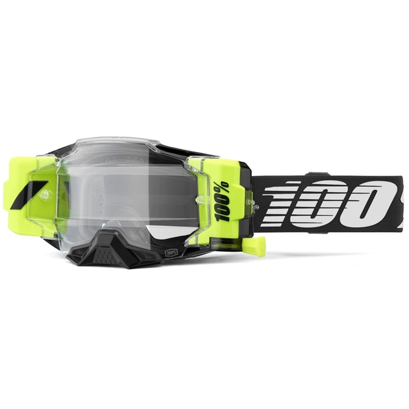 Ochelari de motocross 100% - SUA Armega Forecast Black (Sticlă transparentă)