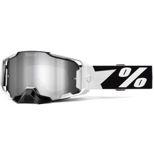 Ochelari de motocross 100% - USA ARMEGA Renen plexiglas argintiu
