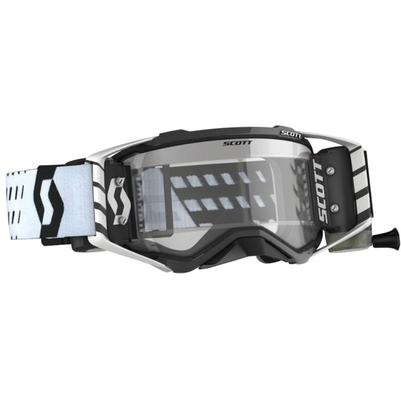 Ochelari de motocros SCOTT Prospect WFS 22 negru și alb