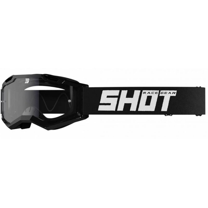 Ochelari de motocros Shot Assault 2.0 Solid Enduro negru