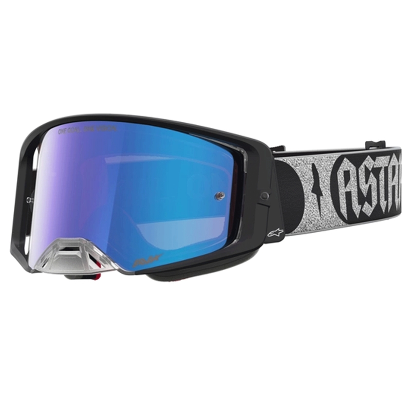 Ochelari motocross Alpinestars Supertech Atrox negru-argintiu