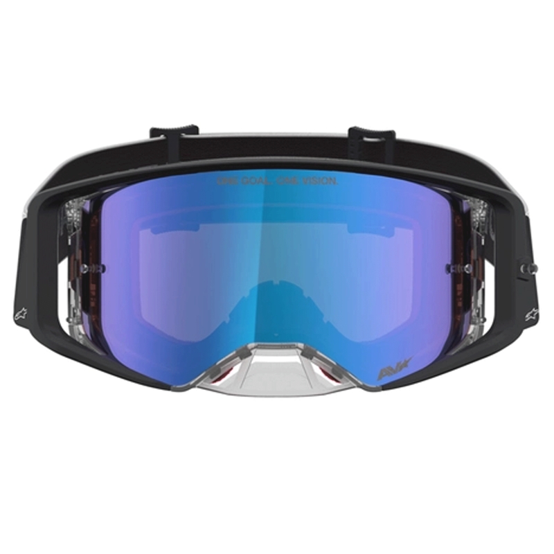 Ochelari motocross Alpinestars Supertech Atrox negru-argintiu