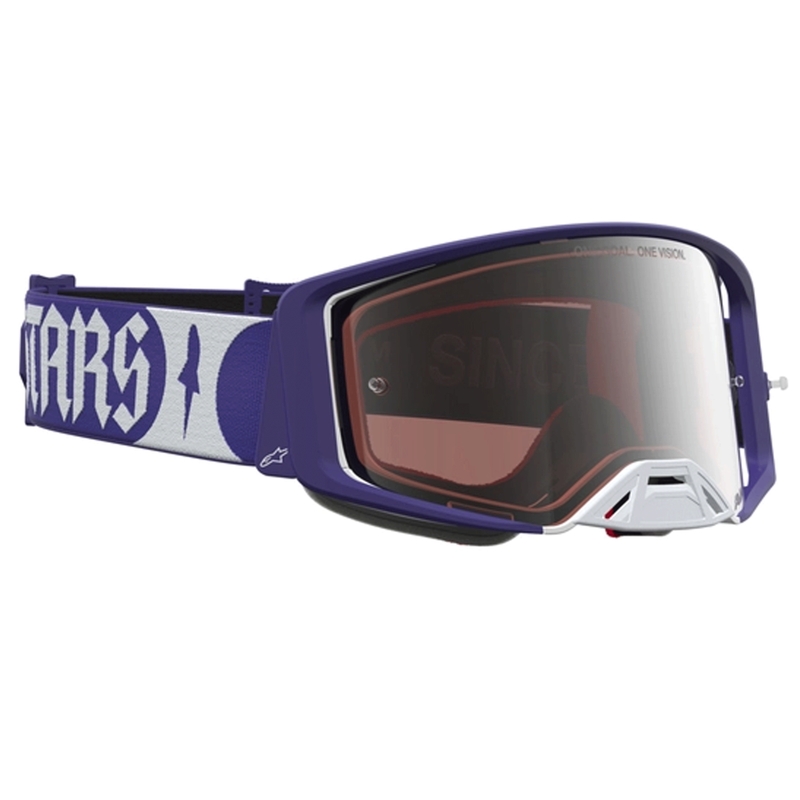 Ochelari motocross Alpinestars Supertech Atrox albastru-alb