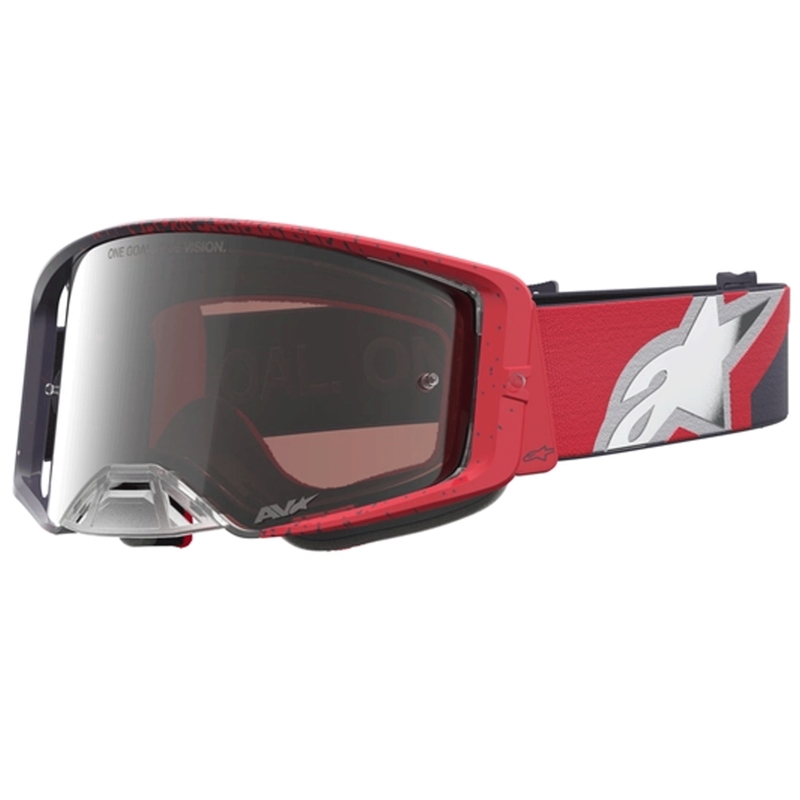 Ochelari motocross Alpinestars Supertech negru-roșu