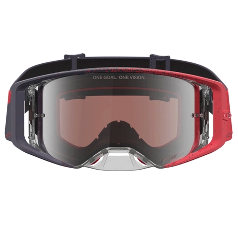 Ochelari motocross Alpinestars Supertech negru-roșu