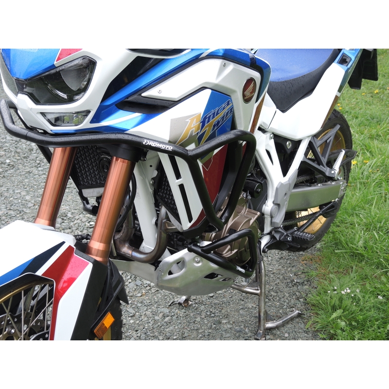 Engine guards RDMOTO Negru upper + lower pentru HONDA CRF 1100 L Africa Twin 2020-2023