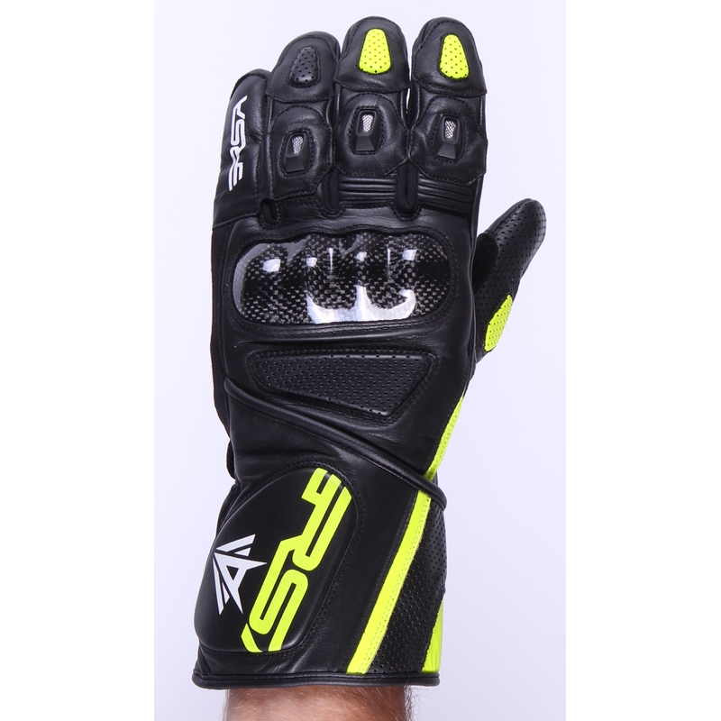 Mănuși de motociclete RSA Colorado negru-fluo galben lichidare