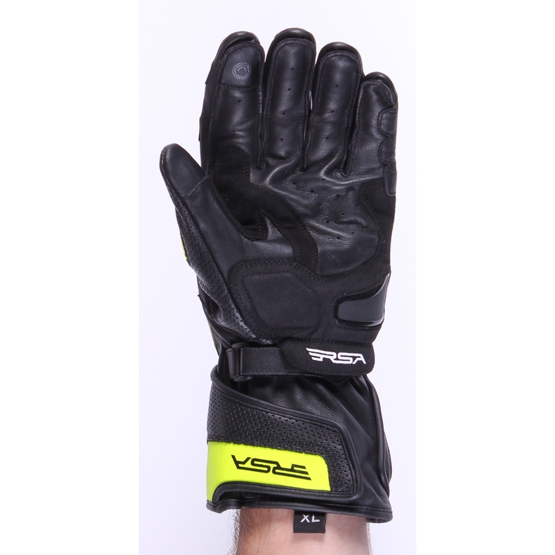 Mănuși de motociclete RSA Colorado negru-fluo galben lichidare