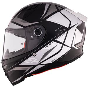 Cască integrală pentru motocicletă MT REVENGE 2 S HATAX B2 negru-gri-alb - calitatea a II-a - II. calitate - II. calitate