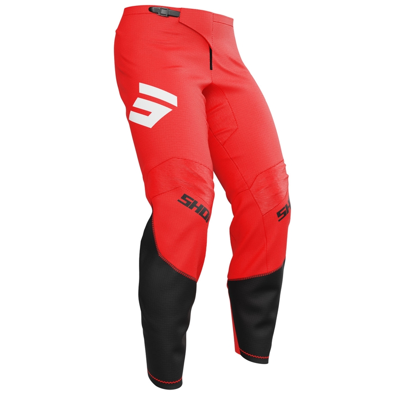 Pantaloni motocross Shot Draw Private roșii - calitatea a II-a - II. calitate 
