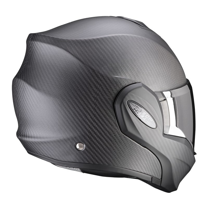 Cască Scorpion EXO-TECH EVO Carbon, flip-up, neagră mată - calitatea a II-a - II. calitate 