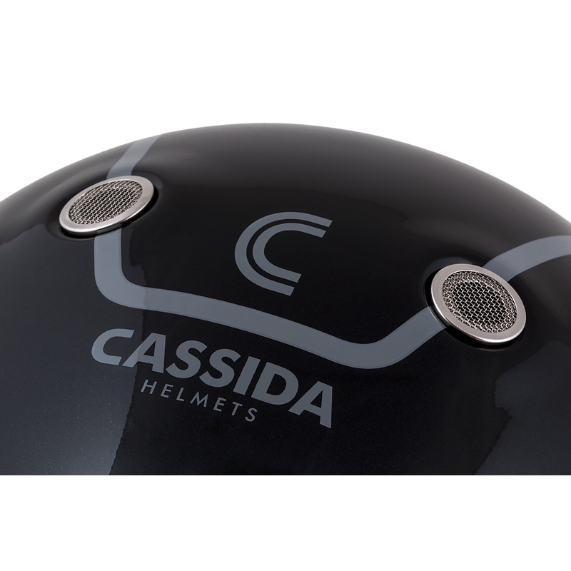 Cască integrală pentru motocicletă Cassida Fibre Jawa Sport negru-argintiu-roșu 2 - calitatea II. - II. calitate - II. calitate 