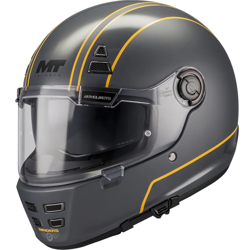 Cască integrală pentru motocicletă MT Jarama SV Wild C2 negru lucios-mat-galben fluo - II. calitate - II. calitate