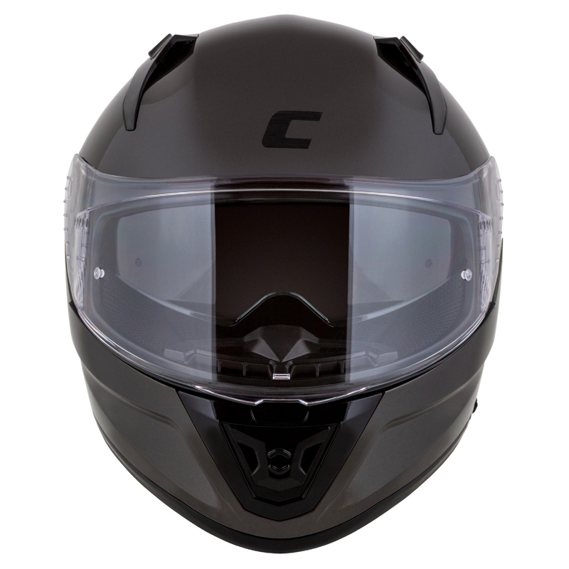 Cască integrală pentru motocicletă Cassida Aero Super Mono, neagră lucioasă, cromată-neagră - II. calitate - II. calitate 