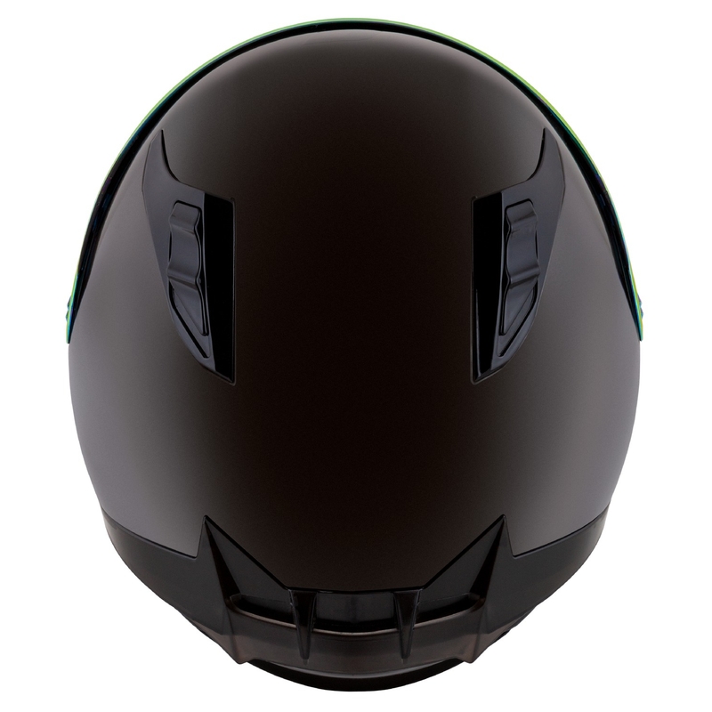 Cască integrală pentru motocicletă Cassida Aero Super Mono, neagră lucioasă, cromată-neagră - II. calitate - II. calitate 