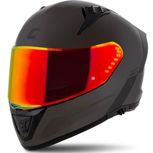 Cască integrală pentru motocicletă Cassida Aero Super Mono, neagră lucioasă, cromată-neagră - II. calitate - II. calitate 