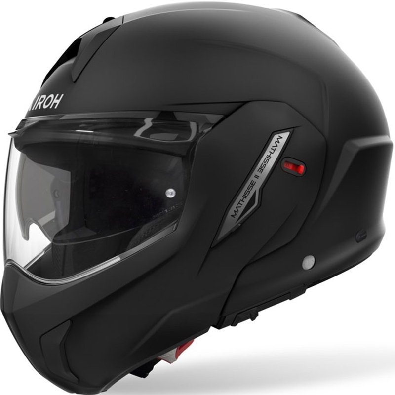 Cască de motocicletă Airoh Mathisse 2 Color, flip-up, neagră mată - II. calitate - II. calitate 