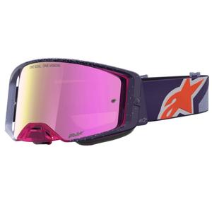 Ochelari motocross Alpinestars Supertech Hiten violet-roșii