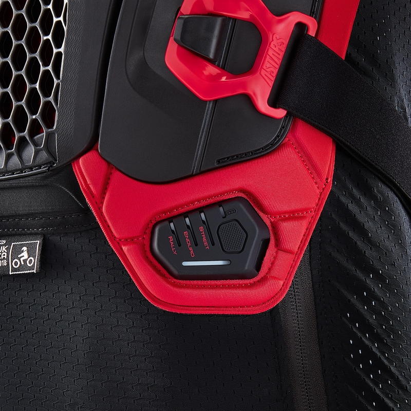 Vesta airbag cu sistem TECH-AIR®OFF-ROAD Alpinestars negru-rosu - II. calitate - II. calitate