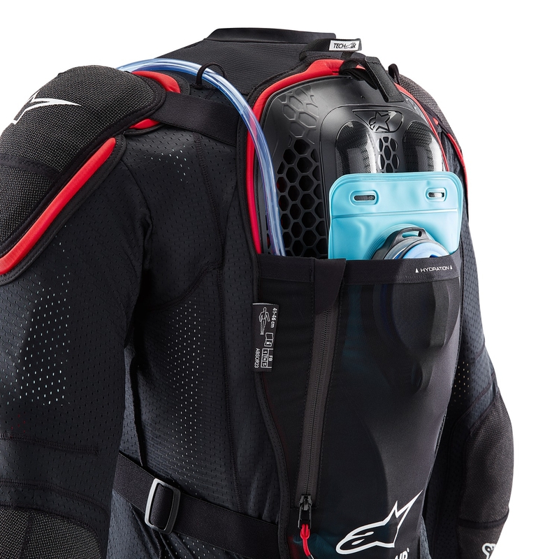 Vesta airbag cu sistem TECH-AIR®OFF-ROAD Alpinestars negru-rosu - II. calitate - II. calitate