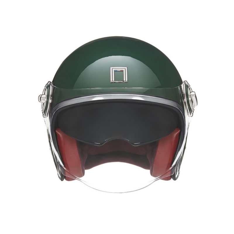 Casca moto deschisa NOX PREMIUM Heritage verde - II. calitate - II. calitate