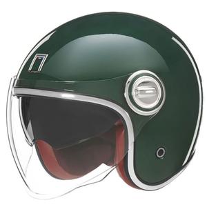 Casca moto deschisa NOX PREMIUM Heritage verde - II. calitate - II. calitate