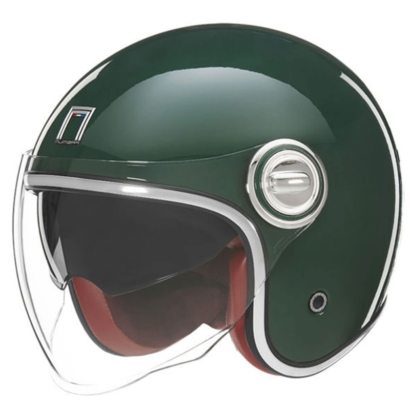 Casca moto deschisa NOX PREMIUM Heritage verde - II. calitate - II. calitate