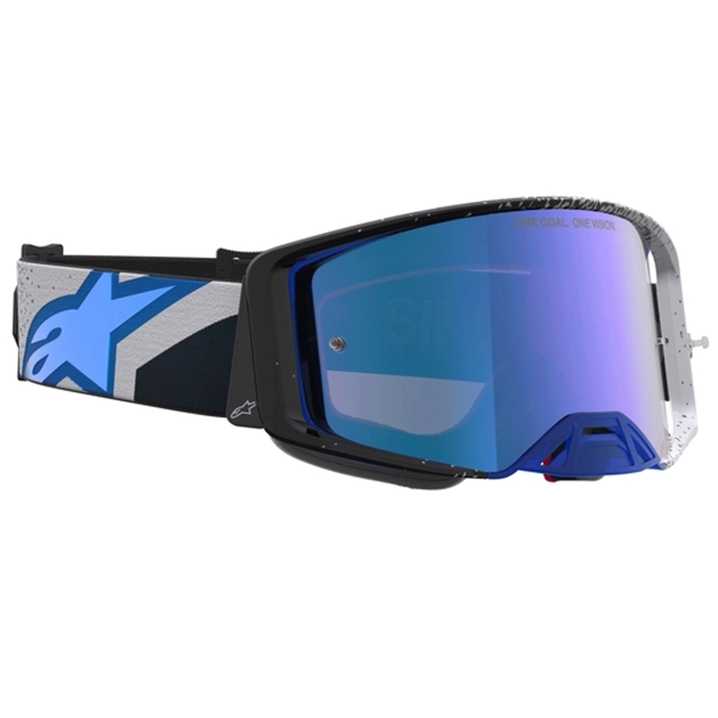 Ochelari motocross Alpinestars Supertech Hiten negru-albastru