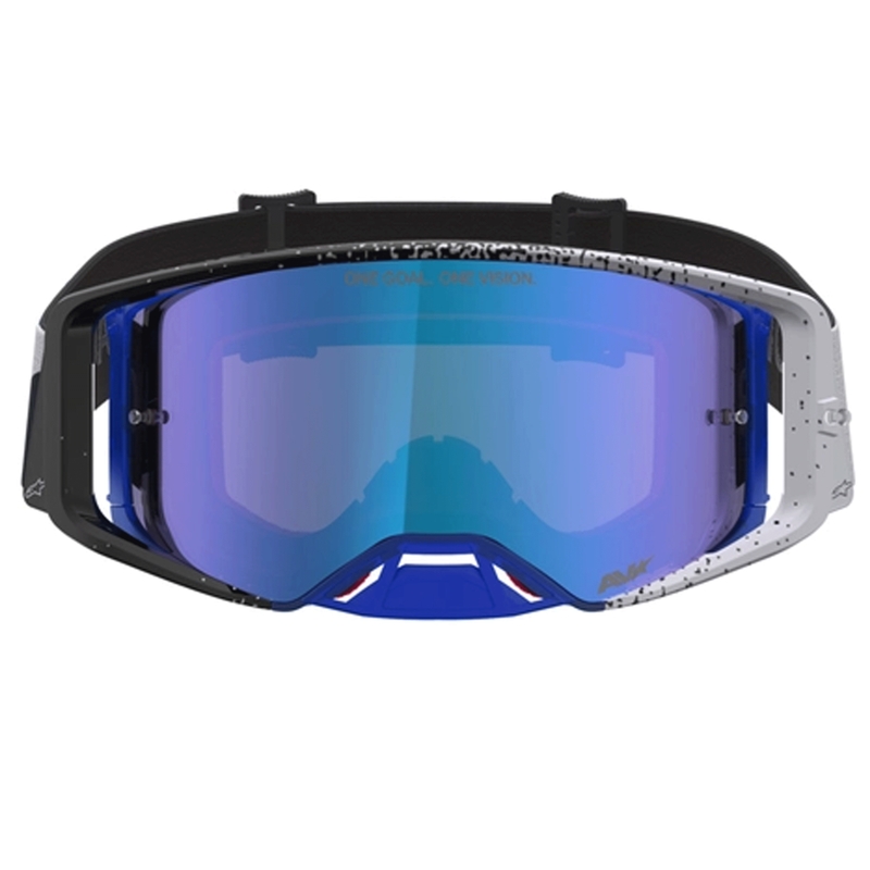 Ochelari motocross Alpinestars Supertech Hiten negru-albastru