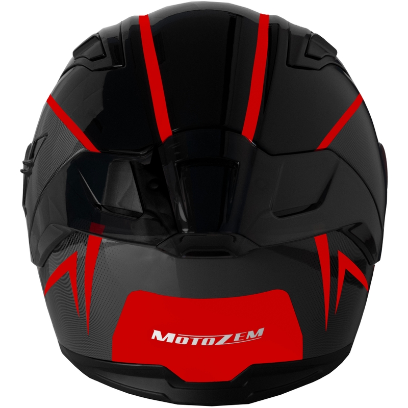Cască integrală pentru motocicletă Motozem Guardian negru-roșu 4 - calitatea II. - II. calitate - II. calitate