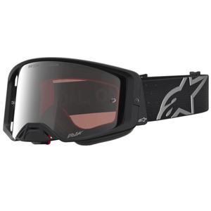 Ochelari motocross Alpinestars Supertech Vesta, negru mat-argintiu