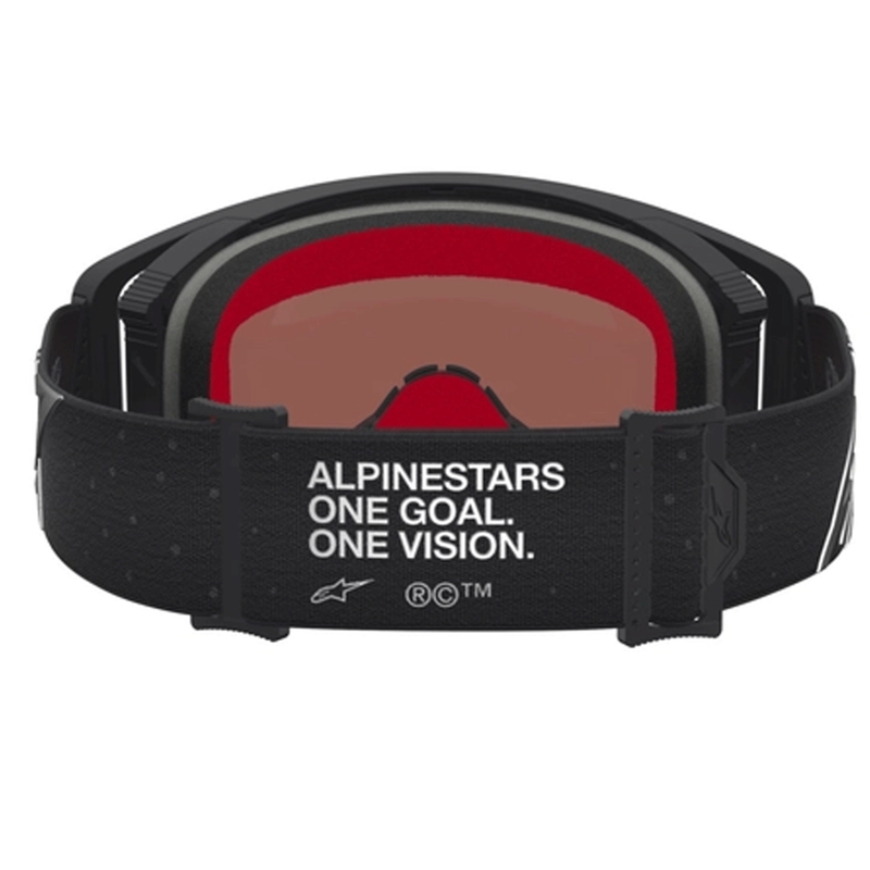 Ochelari motocross Alpinestars Supertech Vesta, negru mat-argintiu