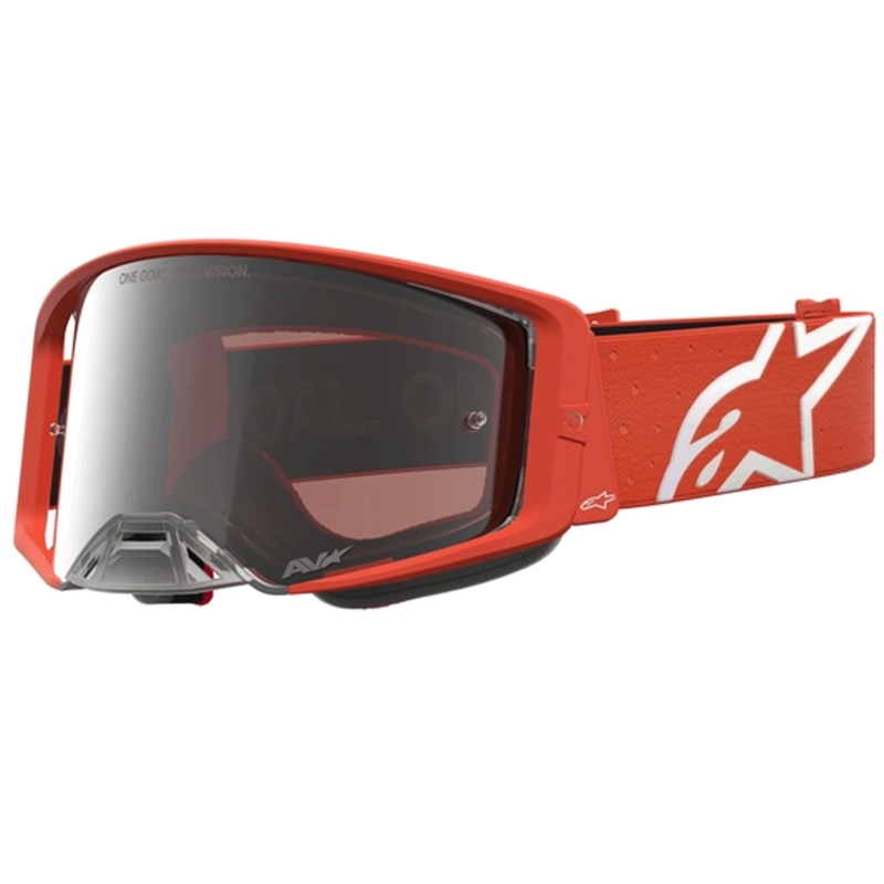Ochelari motocross Alpinestars Supertech Vesta portocaliu-argintiu
