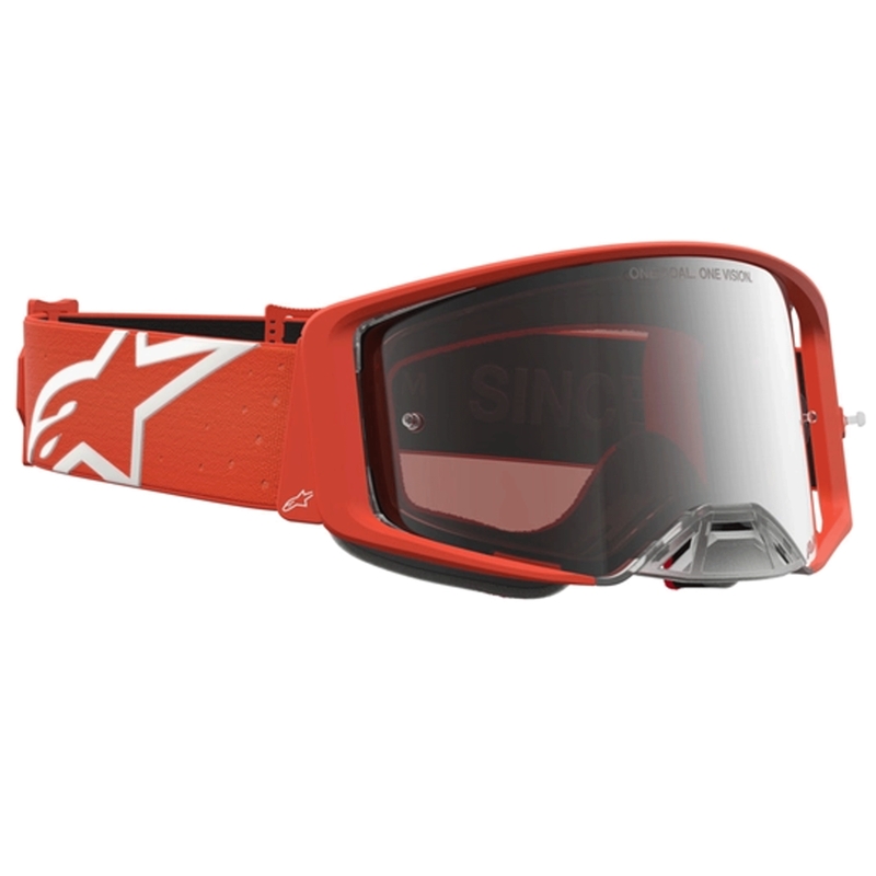 Ochelari motocross Alpinestars Supertech Vesta portocaliu-argintiu