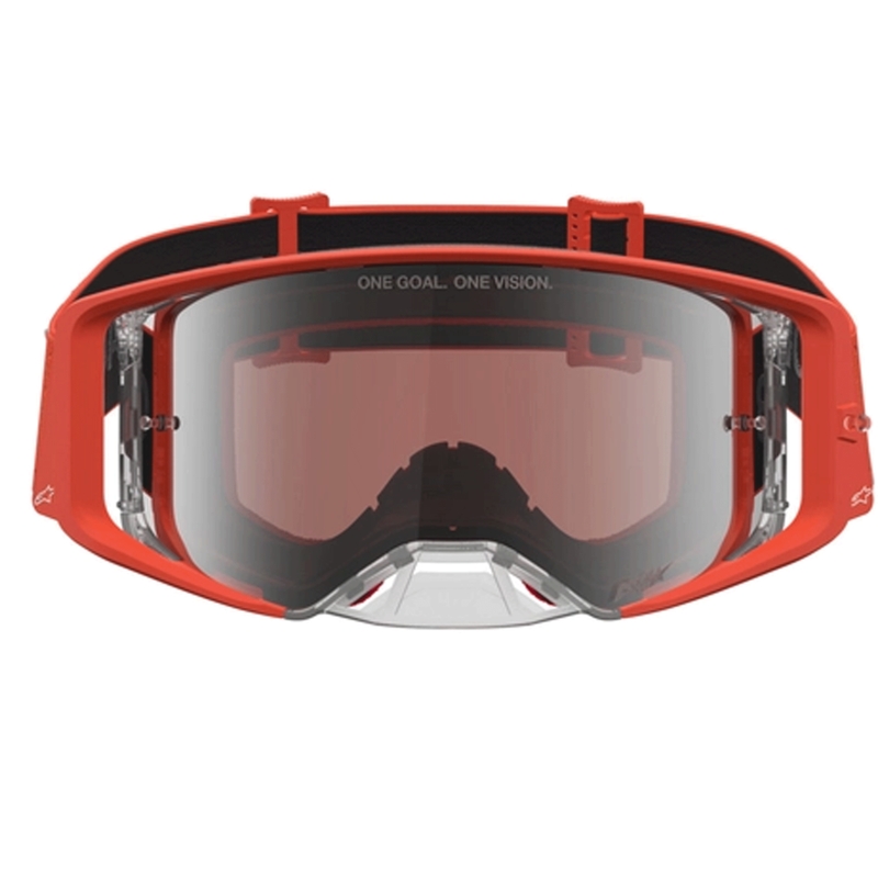 Ochelari motocross Alpinestars Supertech Vesta portocaliu-argintiu
