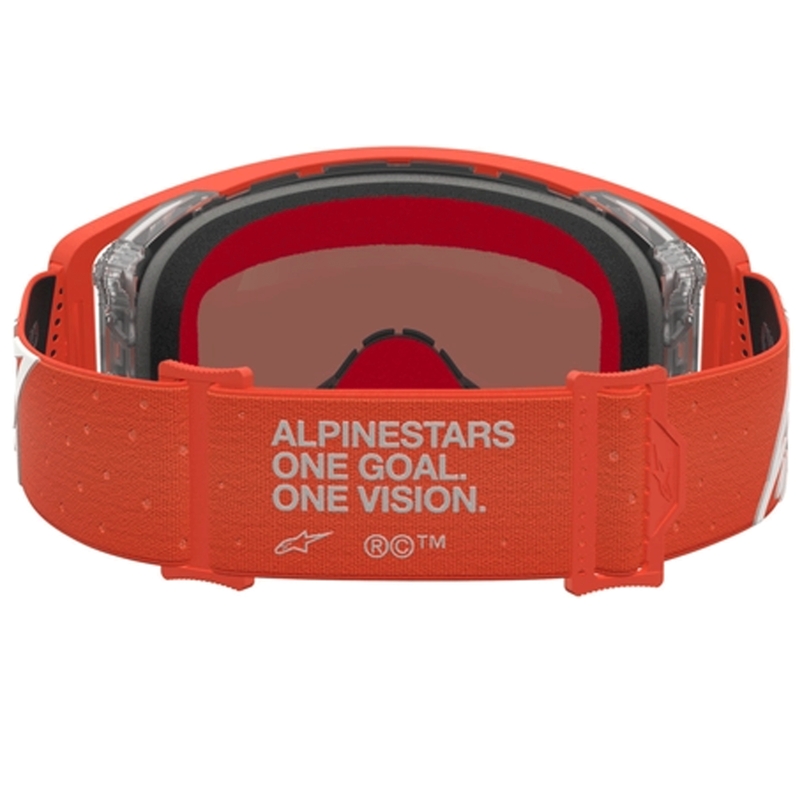 Ochelari motocross Alpinestars Supertech Vesta portocaliu-argintiu