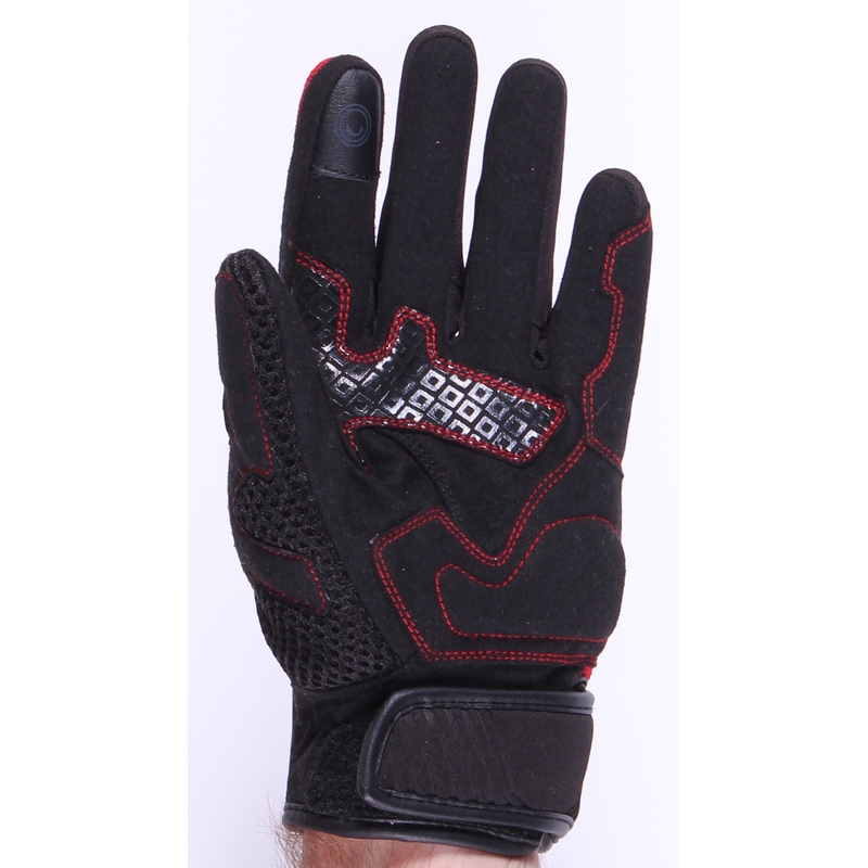 Mănuși de motociclete RSA Sneaker negru și roșu Vânzare lichidare