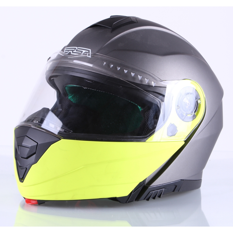 Cască de motocicletă RSA Titanos gri-galben-fluo lichidare