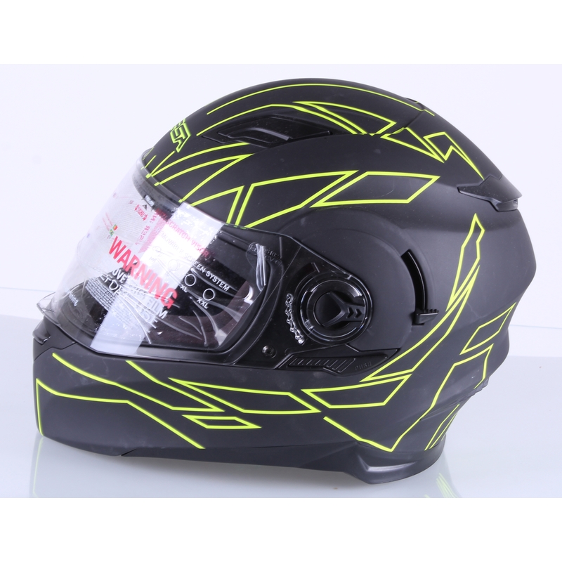 RSA District negru-fluo galben negru-galben integral casca de motocicletă výprodej lichidare