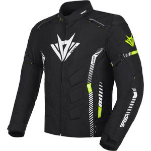 Geacă motociclistă RSA Rider negru-alb-galben fluo 2 - calitatea II. - II. calitate - II. calitate 