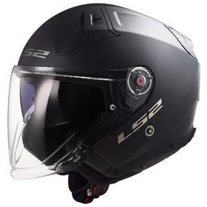 Cască de motocicletă deschisă LS2 OF603 Infinity II Solid Black Matte - II. calitate - II. calitate 