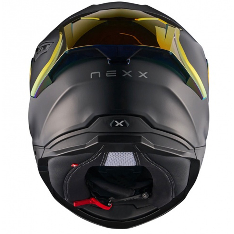 Casca moto integrala NEXX Y.100R Subsonic negru-rosu mat - II. calitate - II. calitate  lichidare