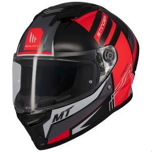 Casca moto integrala MT Stinger 2 Tron negru-rosu-gri - II. calitate - II. calitate 