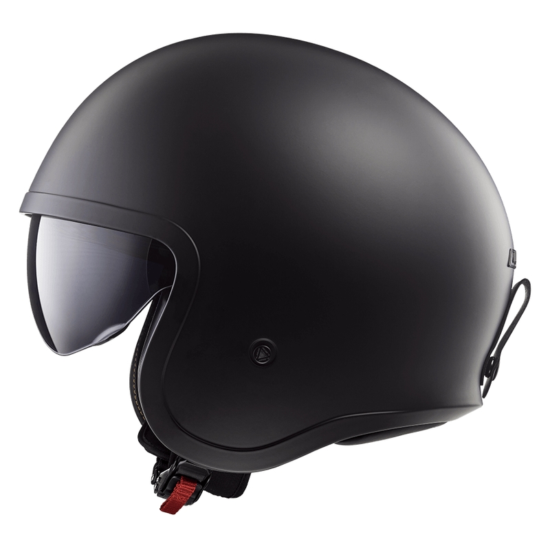 Cască de motocicletă deschisă LS2 OF599 Spitfire II Solid negru mat 2 - calitatea a II-a - II. calitate 