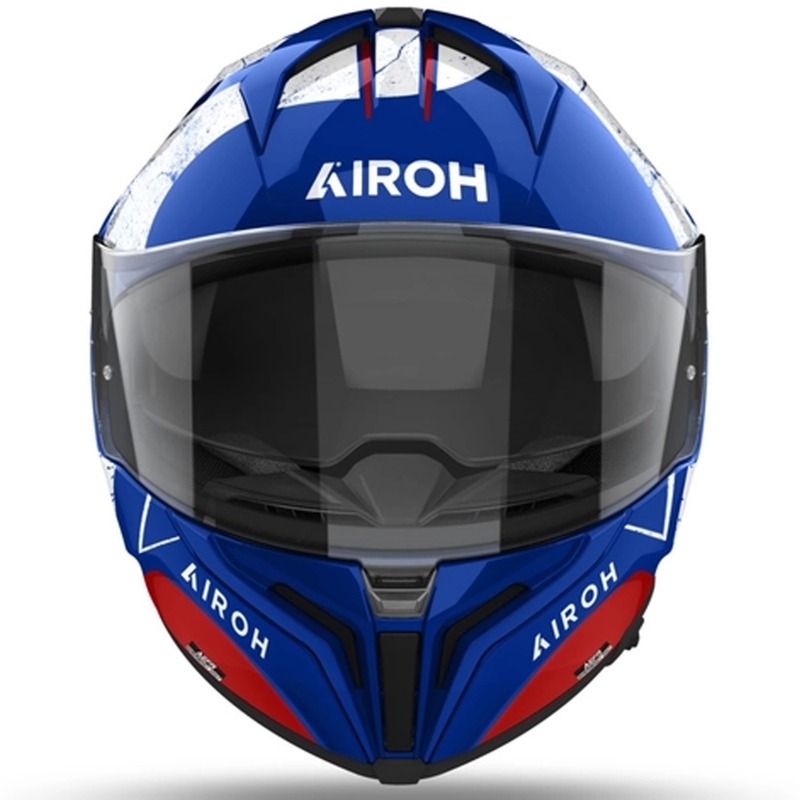 Casca moto integrala Airoh MATRYX Scope albastru-rosu